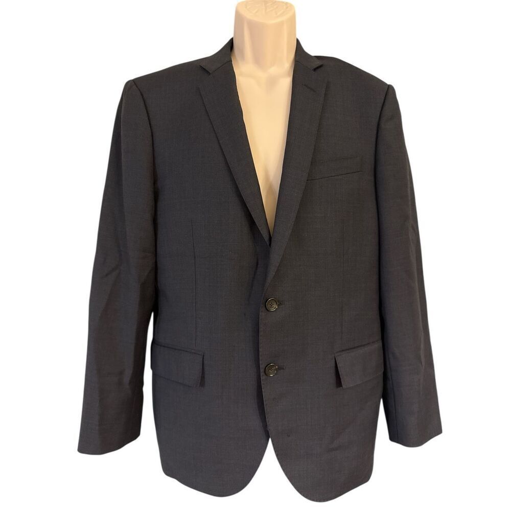 J Crew Ludlow Sport Coat Men 40S Gray Italian Fabric Jacket Tollegno 1900 Blazer